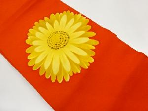 塩瀬手描き菊模様名古屋帯